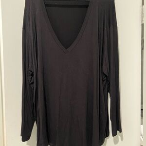 Wonderly Black V-Neck Top